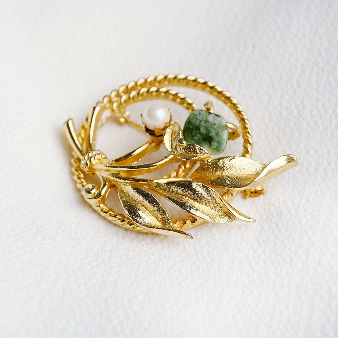 SARAH COV  古董胸针 / Vintage 古着 - 胸针 - 其他金属 金色
