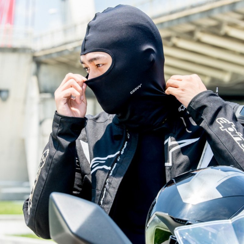 【MEGA COOUV】日本防晒凉感头套 全罩式阿修罗头套 - 安全帽 - 其他材质 黑色