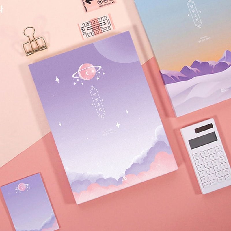 Second Mansion月光雕刻周志(无时效)-03 紫色星空,PLD65615 - 笔记本/手帐 - 纸 紫色