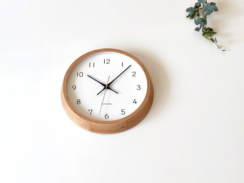 KATOMOKU muku clock 13 橡木 (km-104OA) 挂钟 日本制造 - 时钟/闹钟 - 木头 咖啡色