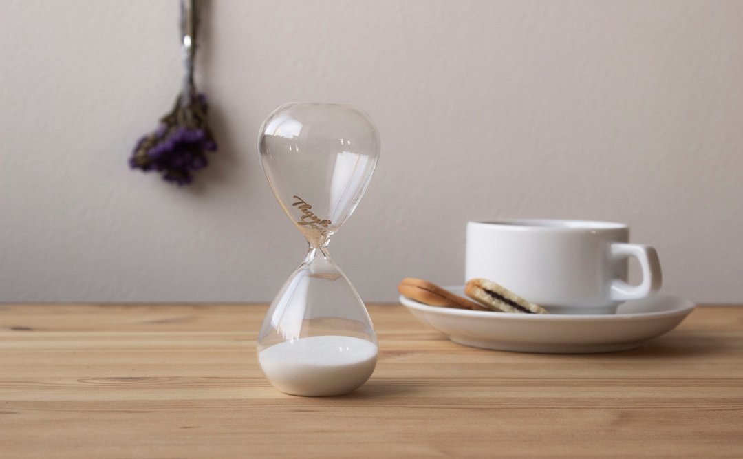 Flows Message Sandglass Hourglass with message - 时钟/闹钟 - 玻璃 黄色