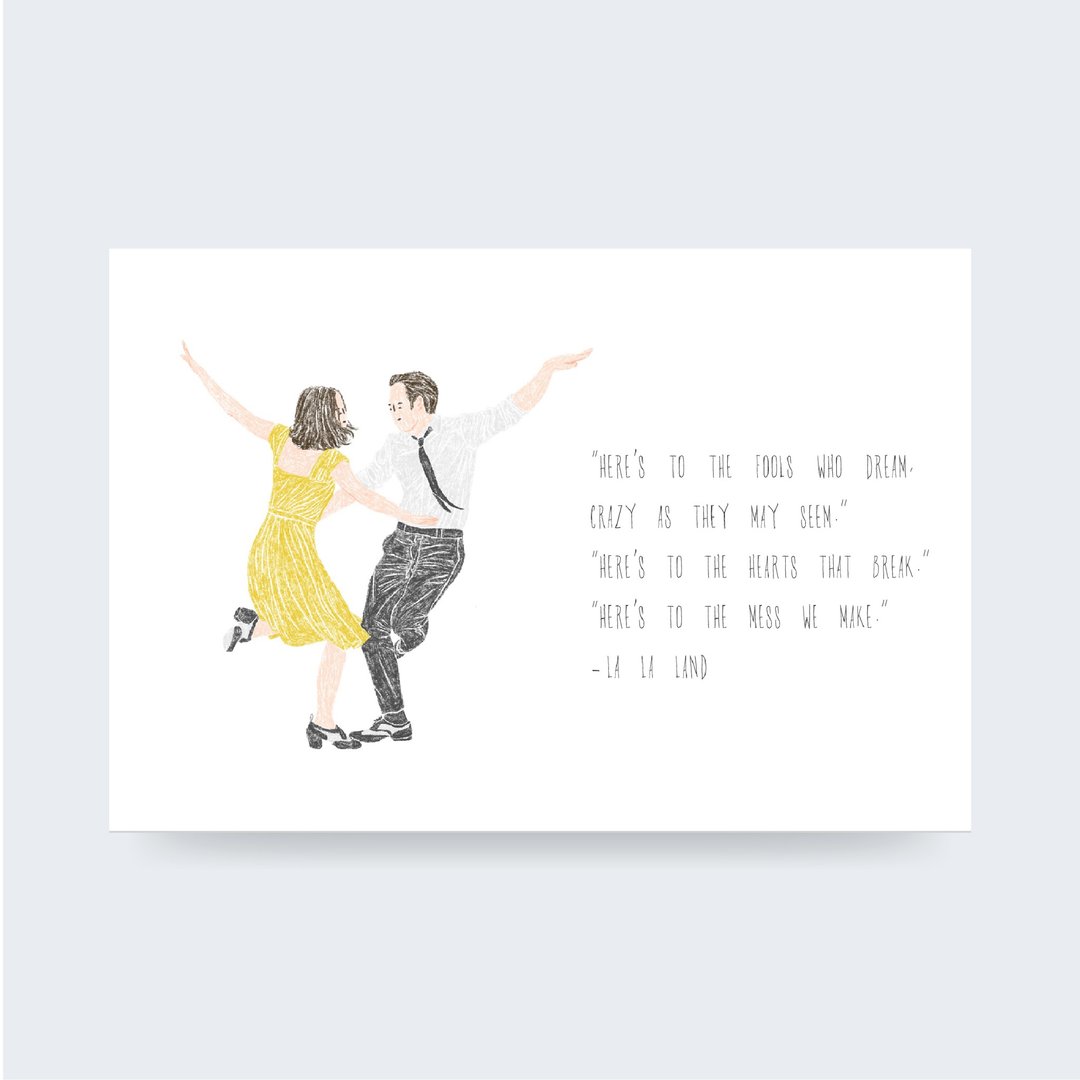 电影系列 名信片 La La Land - 卡片/明信片 - 纸 白色