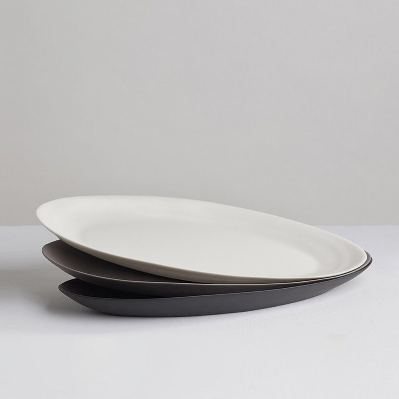 【3,co】水波扁盘 - 咖啡杯/马克杯 - 瓷 多色