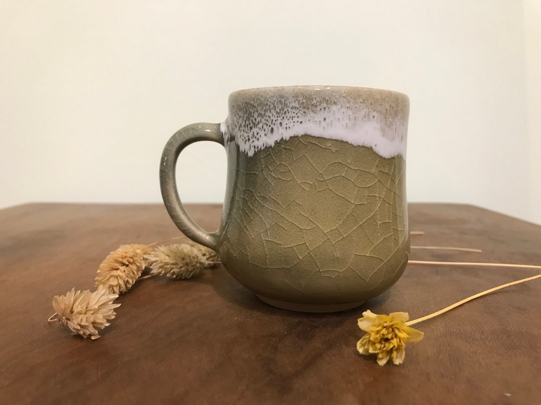 青雪水杯--窑变版 - 其他杯子 - 陶 白色