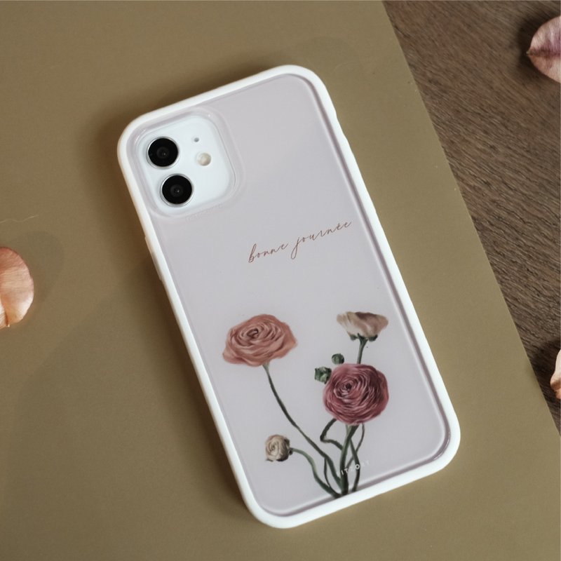 【FITZORY】花艺师 陆莲法文款 | iPhone壳 - 手机壳/手机套 - 塑料 粉红色