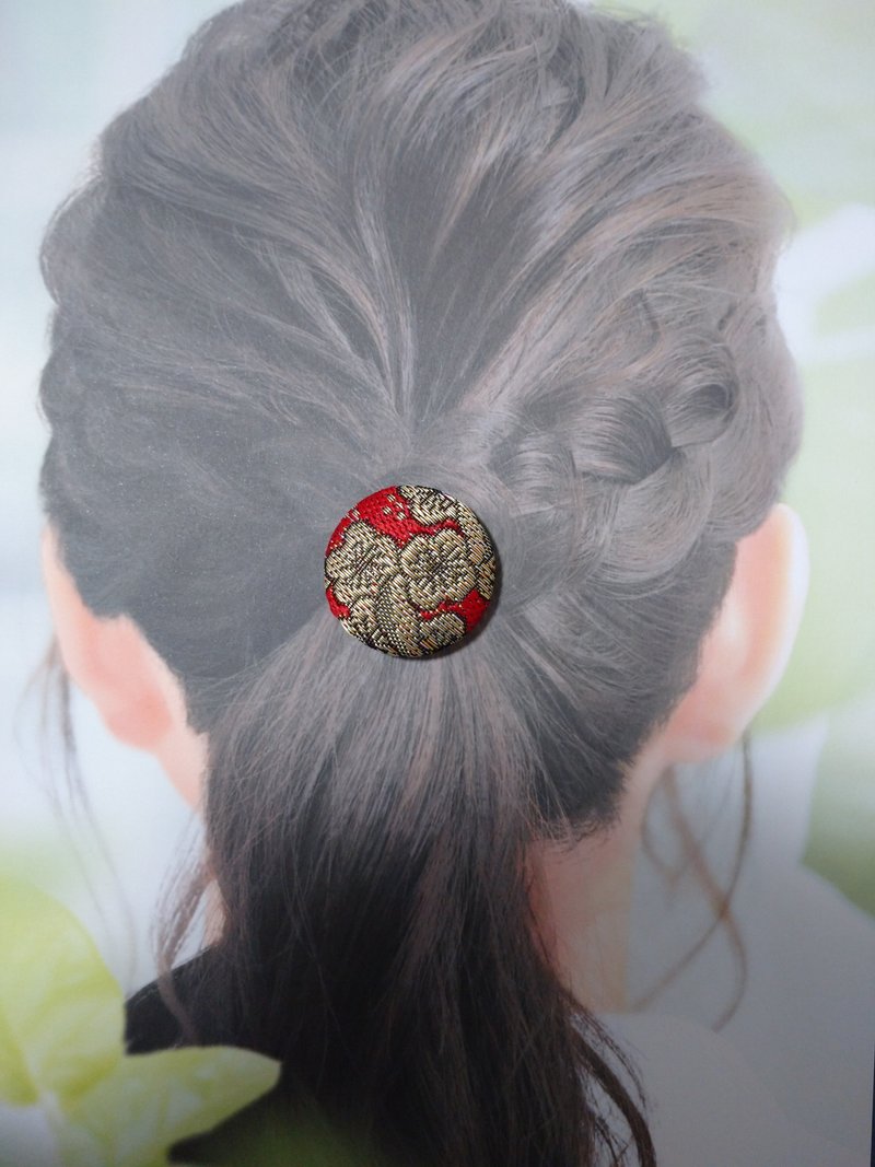 吉祥【梅】发圈 发饰 日本制 手工制作 - 发饰 - 其他材质 红色