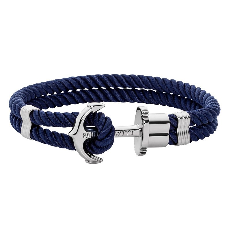 Paul Hewitt Anchor Bracelet PHREP Sliver PH-PH-N-S-N - 手链/手环 - 尼龙 蓝色
