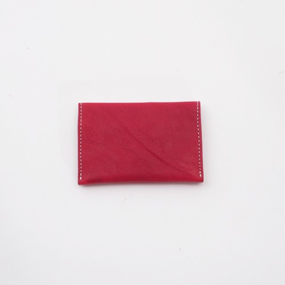 tanning cow leather case (red)/business card holder/meishi01_r - 其他 - 真皮 