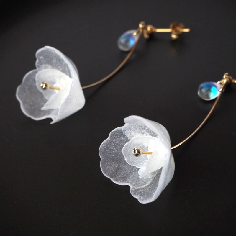 Pur earrings / Clip-On - 耳环/耳夹 - 纸 透明