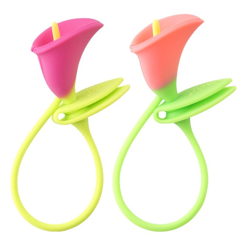 Vacii Calla 海芋卷线器 - 桃紫&橘粉 - 卷线器/电线收纳 - 硅胶 多色