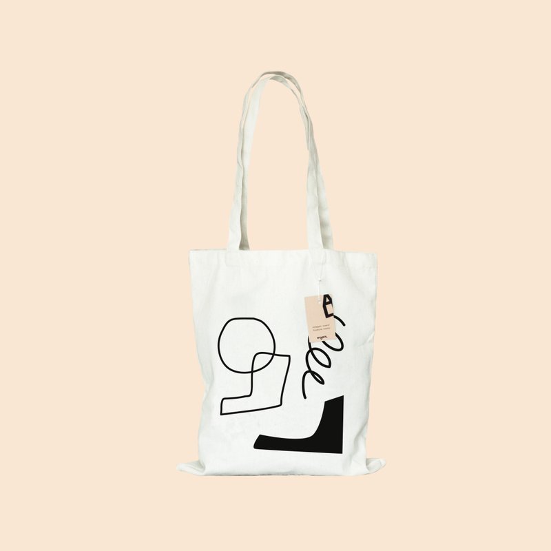 shape tote bag - 手提包/手提袋 - 其他材质 白色