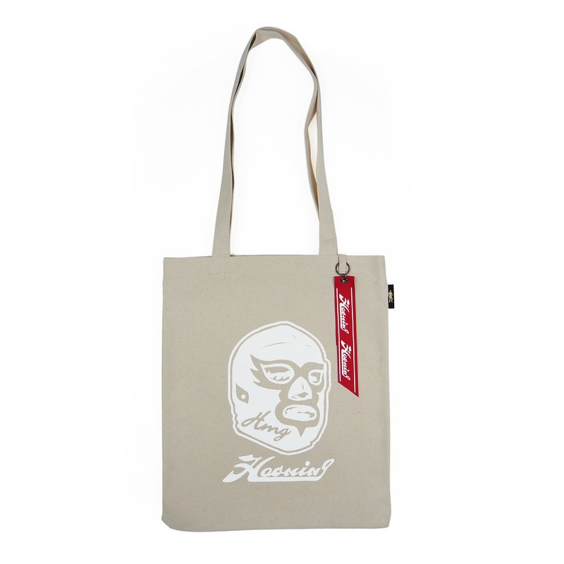 UV Color Tote Bag  紫外光变色飞行带手提帆布袋 RED M - 手提包/手提袋 - 棉．麻 白色