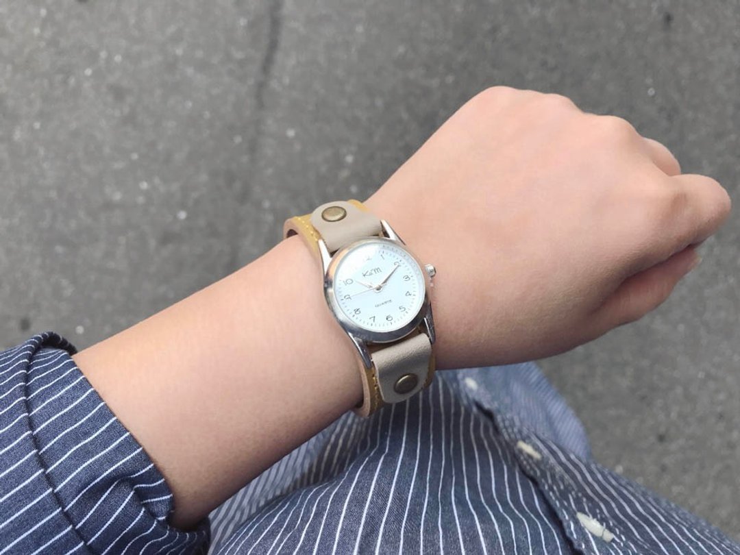 STITCH A watch that you want to wear every day Stitch Run Watch Unisex OK SRW-OHH-YA - 女表 - 真皮 绿色