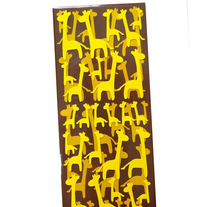 长颈鹿贴纸 - 贴纸 - 防水材质 黄色