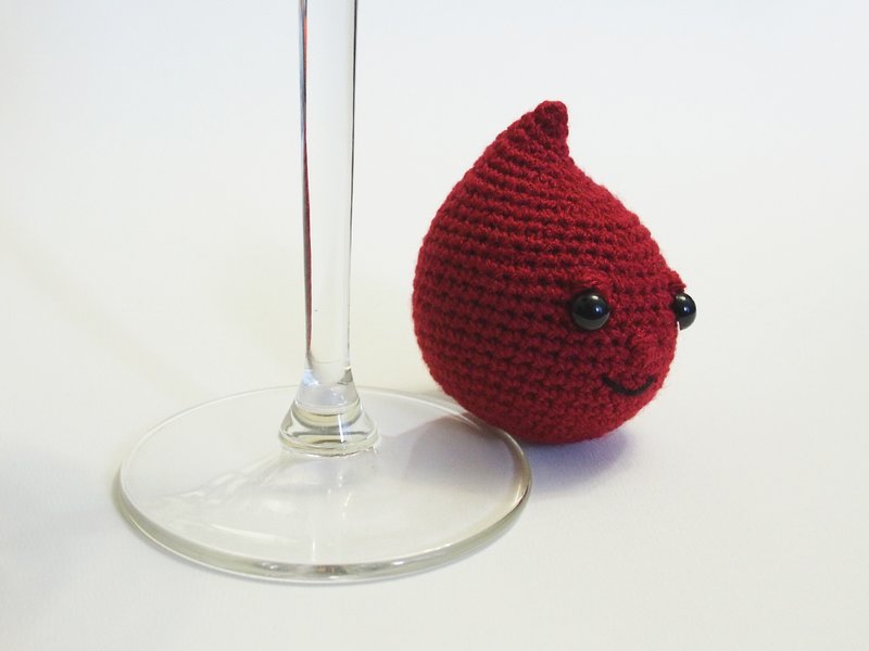 酒滴毛绒 - 玩偶/公仔 - 其他人造纤维 红色