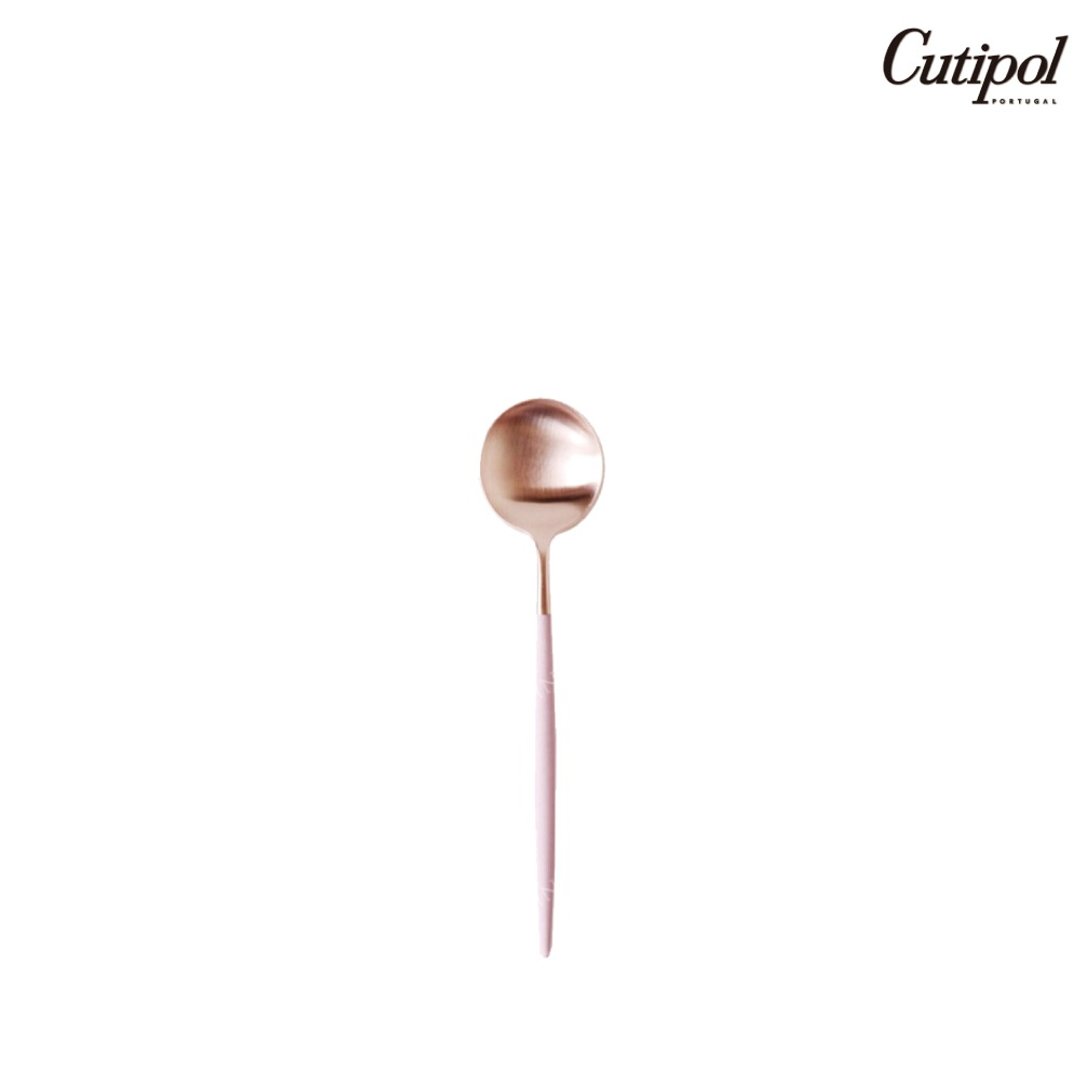 葡萄牙Cutipol GOA系列粉玫瑰金18cm点心匙 - 餐刀/叉/匙组合 - 不锈钢 粉红色