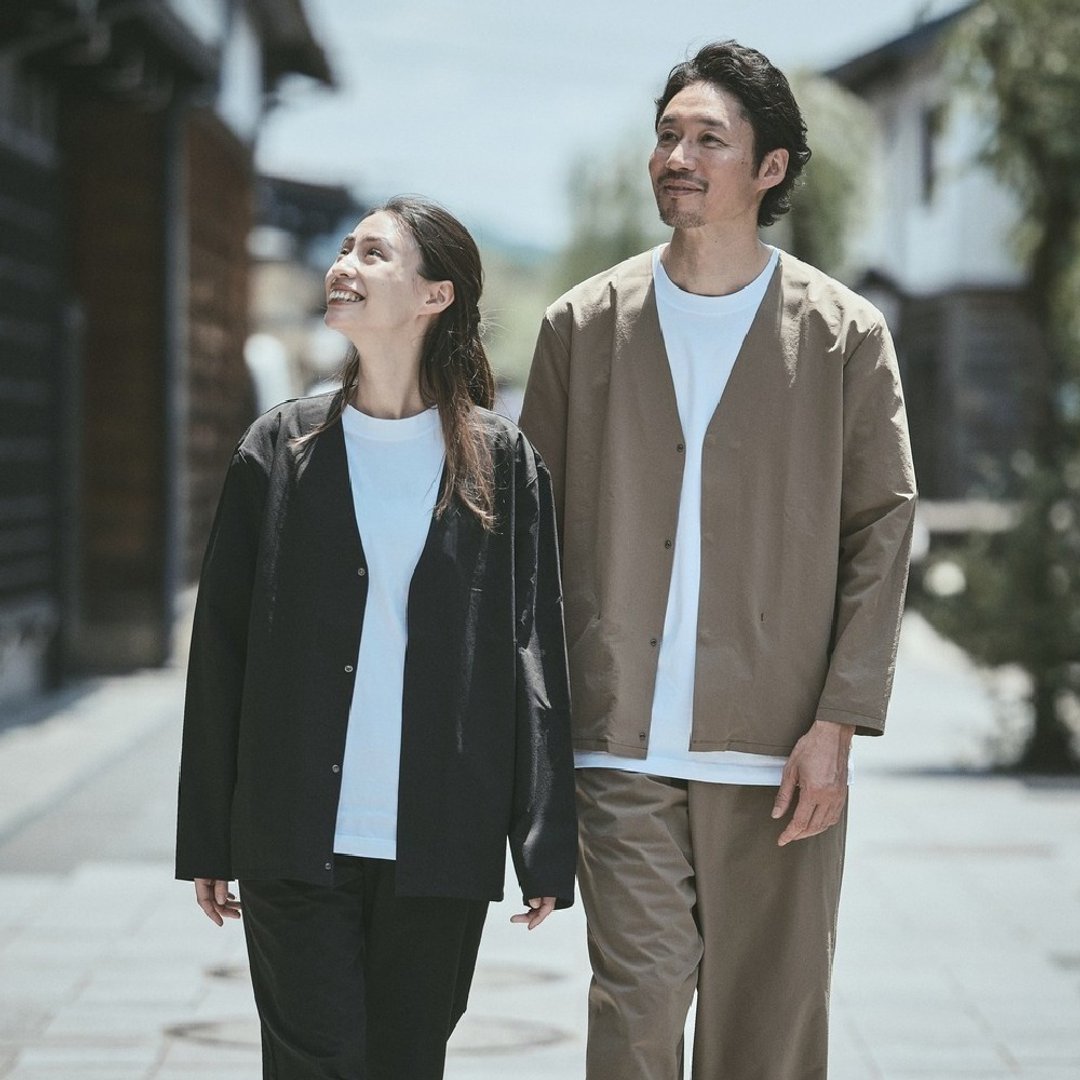 SETOUT-植物染户外休闲外套 - 男装外套 - 聚酯纤维 黑色