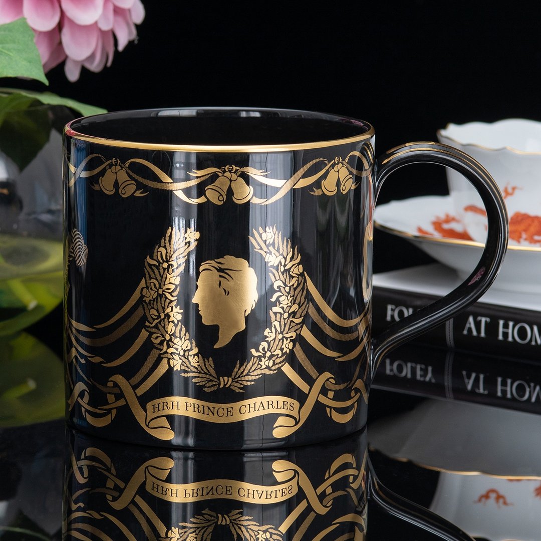 限量250英国制wedgwood黛安娜1981结婚纪念陶瓷大容量马克杯水杯 - 咖啡杯/马克杯 - 瓷 