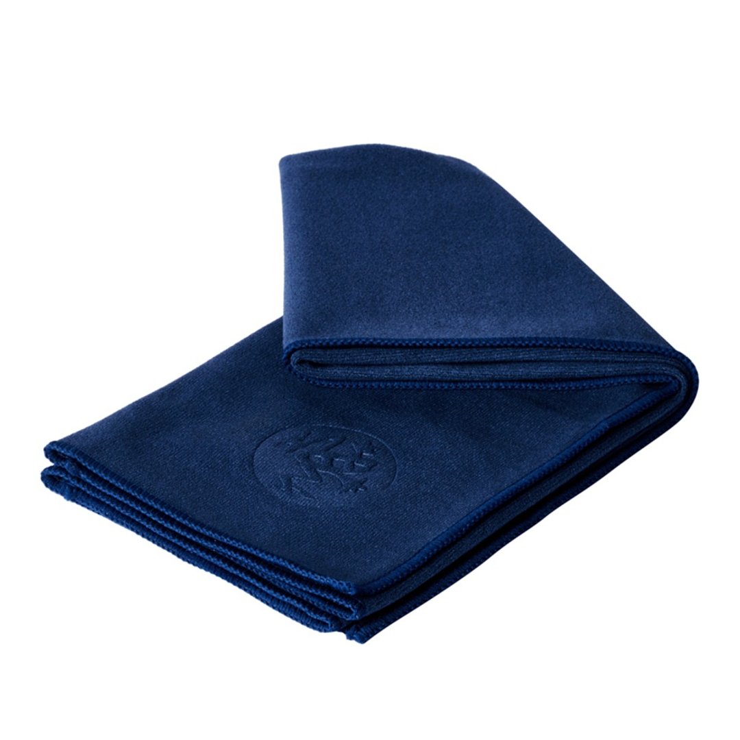 【Manduka】eQua Hand Towel 瑜珈手巾 - Midnight (湿止滑) - 运动配件 - 聚酯纤维 蓝色