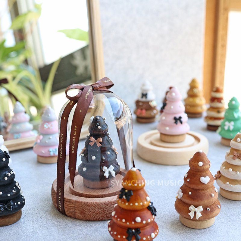 手作梦幻小树 - 附赠玻璃罩 圣诞装饰 - 摆饰 - 木头 多色