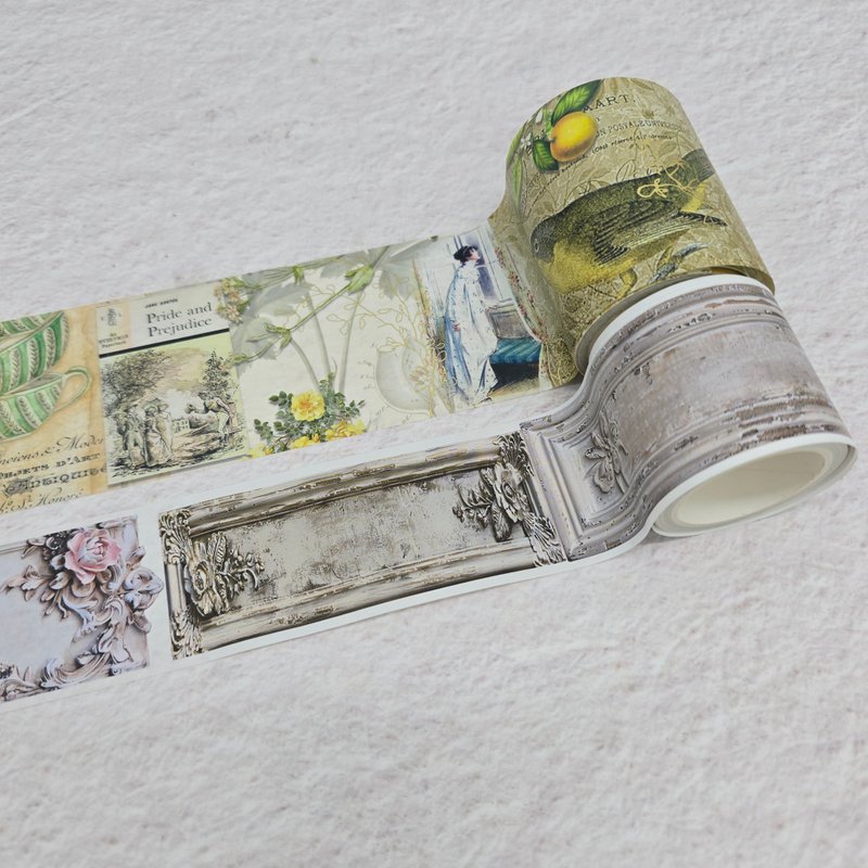 Jane Austen vintage collage washi tapes set. Exclusive for 2 - 纸胶带 - 纸 多色
