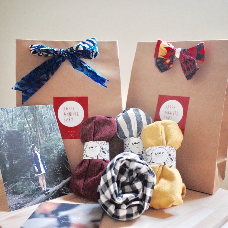 认真挑福袋-卷卷发带派对 - 发饰 - 棉．麻 多色