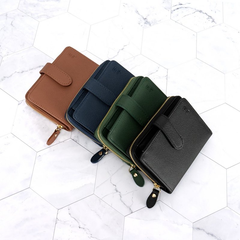 短夹 压纹多隔层牛皮短夹-5501-1-多色任选 - 皮夹/钱包 - 真皮 