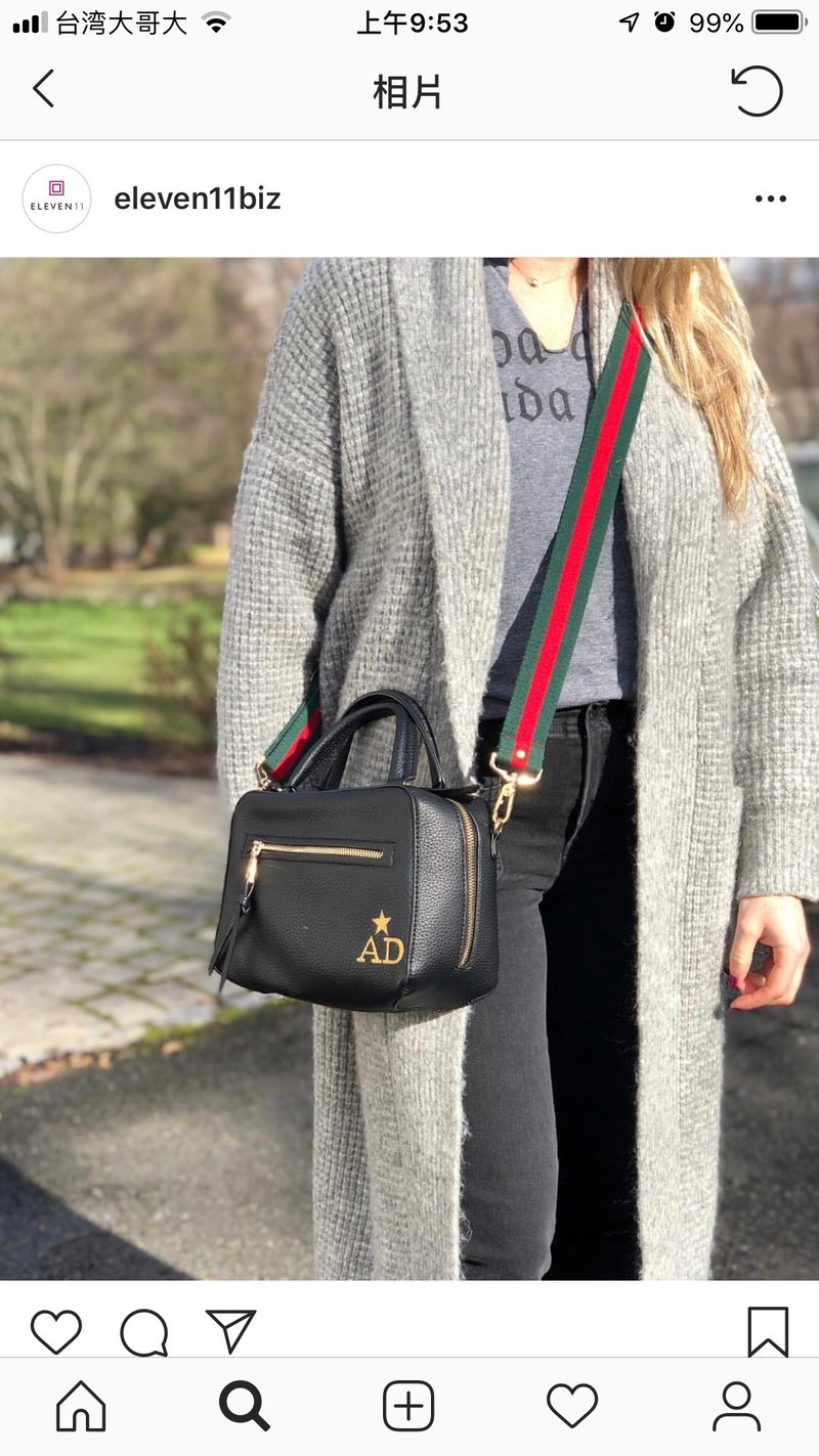 手作 背带 棉织背带 背包背带 宽背带 - 侧背包/斜挎包 - 棉．麻 绿色