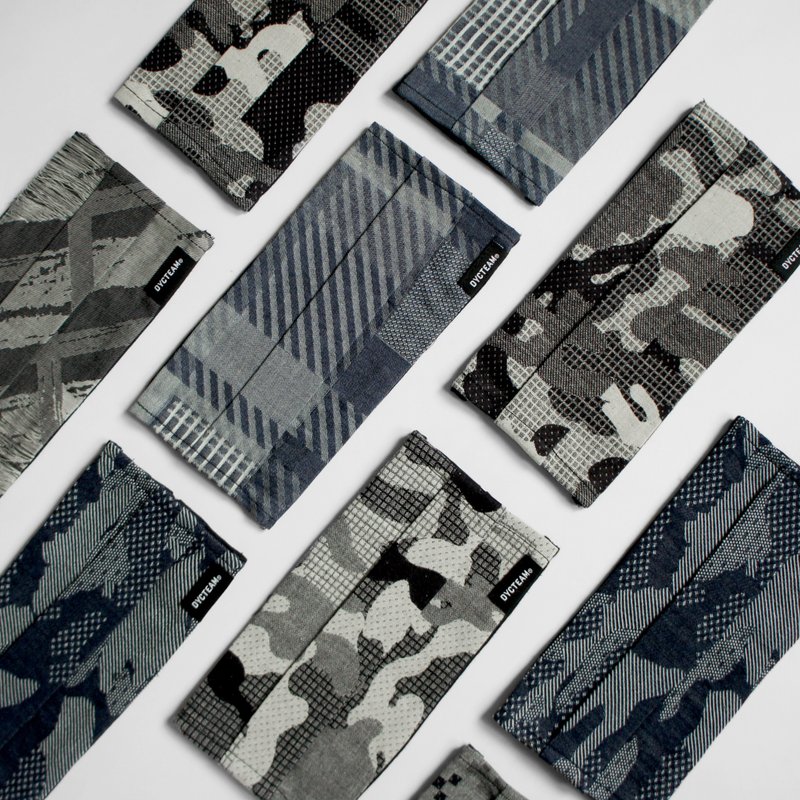 DYCTEAM - Mask clothes 口罩套 - 口罩 - 棉．麻 蓝色