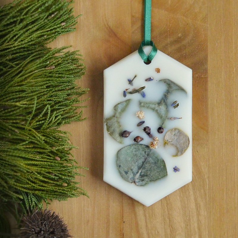 秘境 凝香蜡片-个人空间芳香,六角形, 雪松.檀香.桧木香砖 - 香薰/精油/线香 - 植物．花 绿色