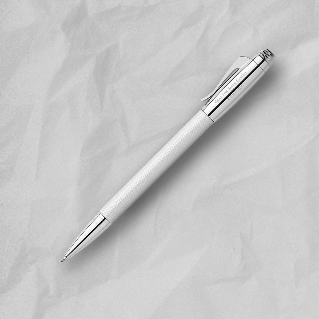 【Graf von Faber-Castell】宾利联名系列原子笔-珍珠白 VIP刻字 - 圆珠笔/中性笔 - 其他金属 白色