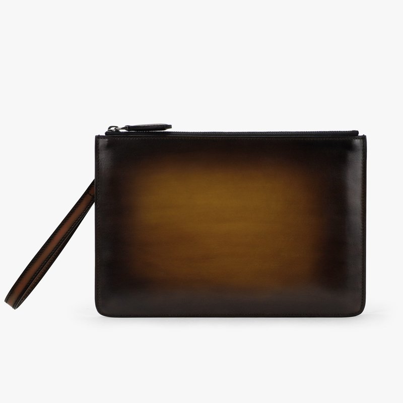 Patina手工染色交换礼物手拿钱包圣诞礼物宴会化妆包 - 皮夹/钱包 - 真皮 多色