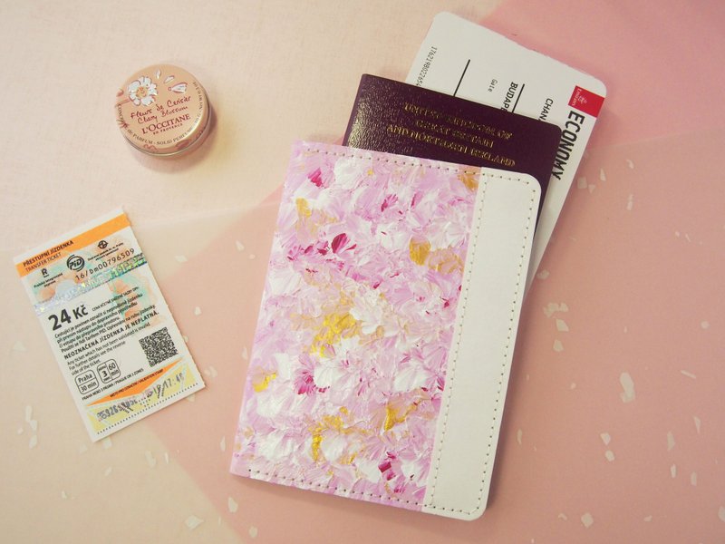 Yomarkett 樱花色系护照夹 - 护照夹/护照套 - 塑料 粉红色