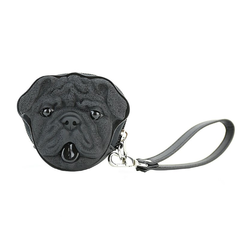 Adamo 3D Bag法斗犬老虎狗手抓包女士立体动物手拿钥匙包小零钱包 - 零钱包 - 其他材质 多色