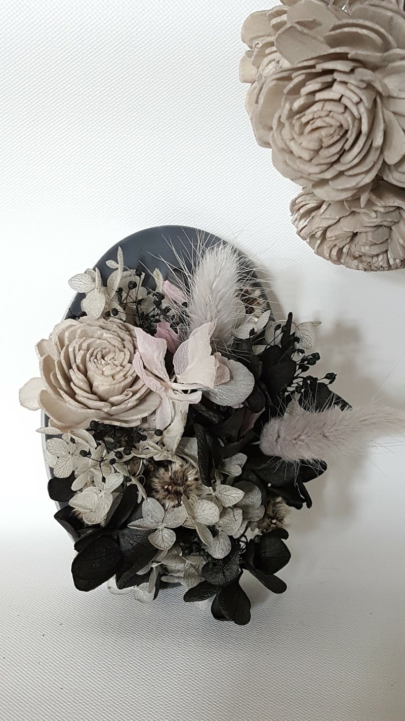 独一无二的祝福香砖/居家摆饰/送礼/ 干燥花/婚礼小物/生日礼物 - 香薰/精油/线香 - 蜡 黑色