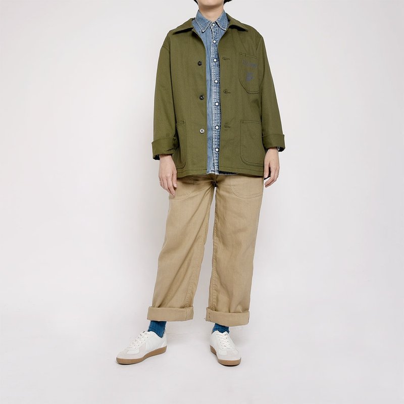 WW 2 美国海军陆战队 HBT衬衫外套 - 女装衬衫 - 其他材质 绿色