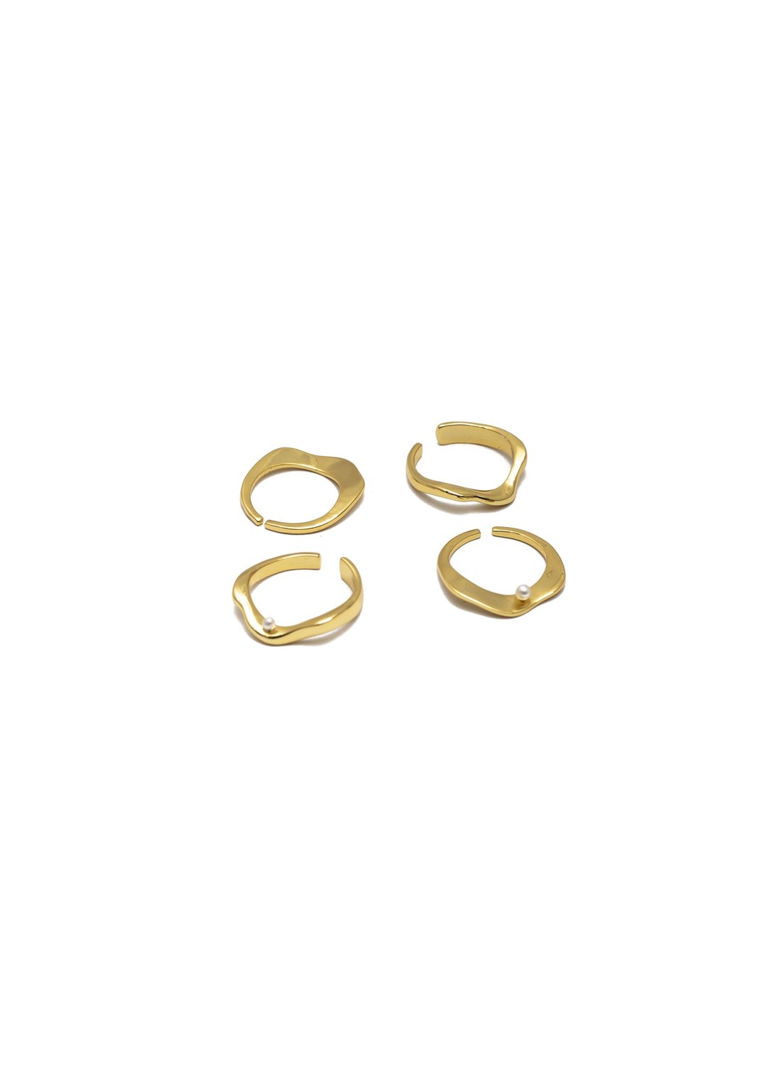 002.RING (Gold) 戒指/耳挂 - 戒指 - 铜/黄铜 金色