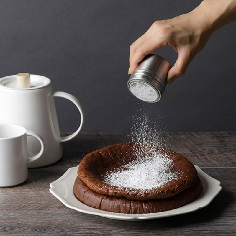 家事问屋日本制304不锈钢附盖洒粉罐 - 厨房用具 - 不锈钢 银色