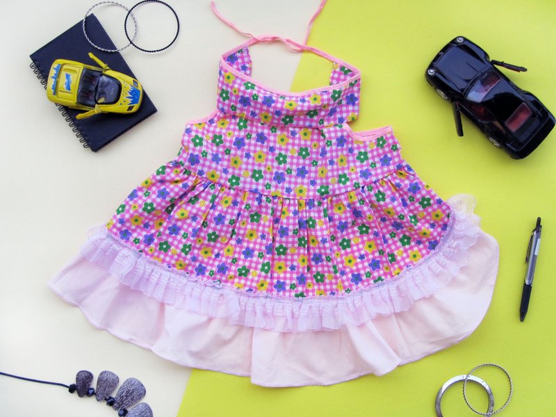 XXL_Pink princess dress_ Dog Clothes  - 衣/帽 - 棉 粉红色