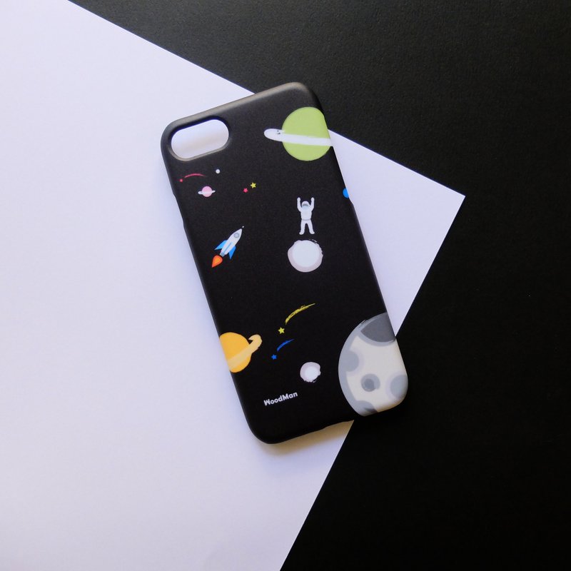 拥抱宇宙之太空人真伟大 手机壳 - 手机壳/手机套 - 塑料 黑色