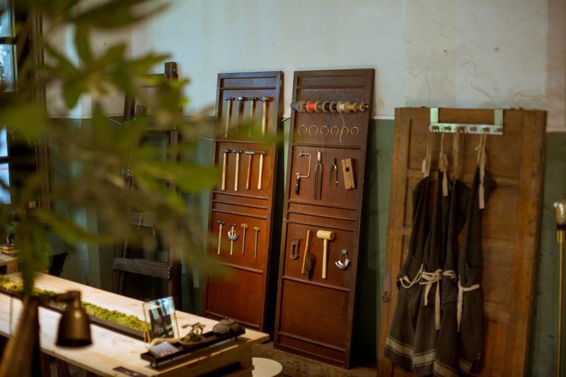 【一人成团】松菸手作体验－不规则铜牌手绳 - 金工/饰品 - 铜/黄铜 