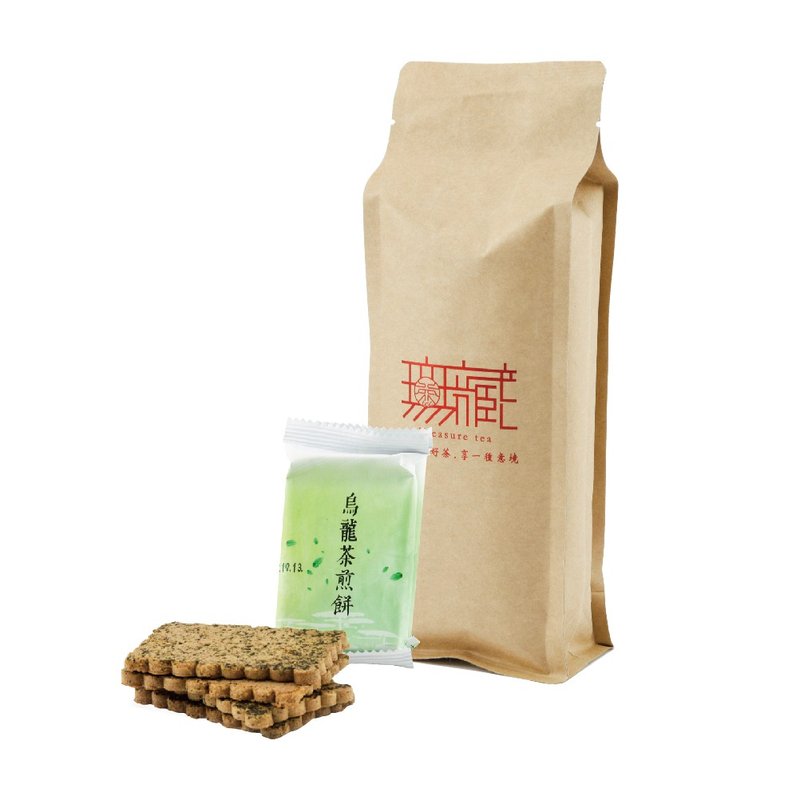 【茶食光光】玉山焦糖乌龙茶煎饼(蛋奶素)(12入袋装) - 手工饼干 - 新鲜食材 绿色