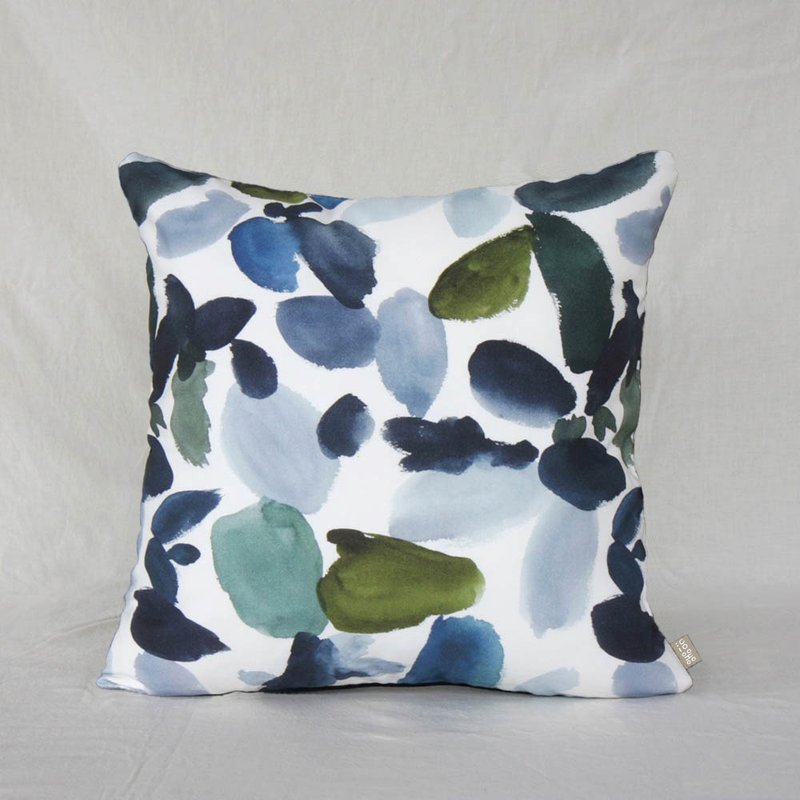 SUMMER BLUES 盛夏庆典(鹅毛) - 枕头/抱枕 - 棉．麻 蓝色