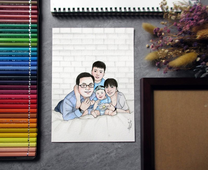 DUNMI等米 | A5 手绘人像画/插画 - 订制画像 - 纸 