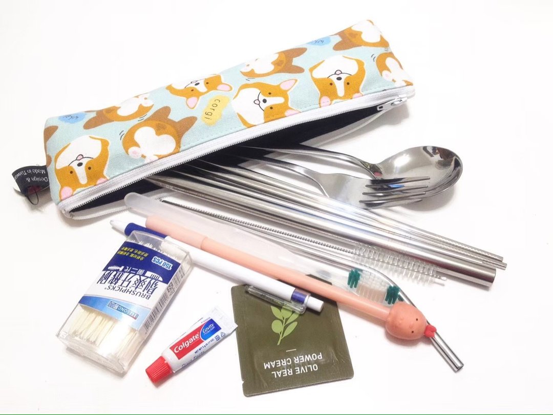 大食怪环保收纳袋-科基屁屁(蓝绿色) - 收纳用品 - 棉 