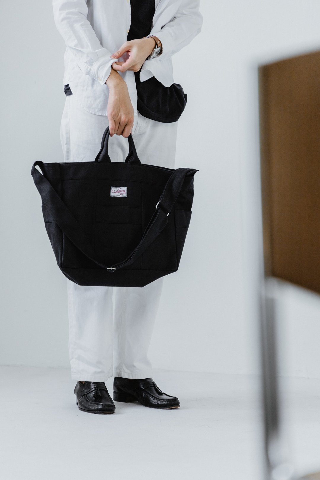 Way Crossbody Bag : Black - 侧背包/斜挎包 - 棉 黑色
