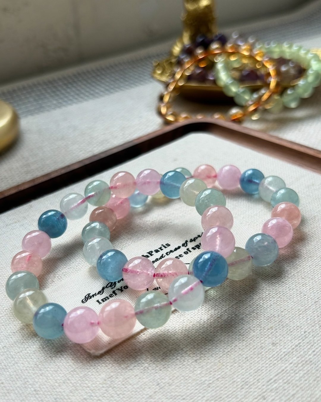 华光-藏晶阁 | 摩根石-Morganite | 对应心轮 - 手链/手环 - 水晶 