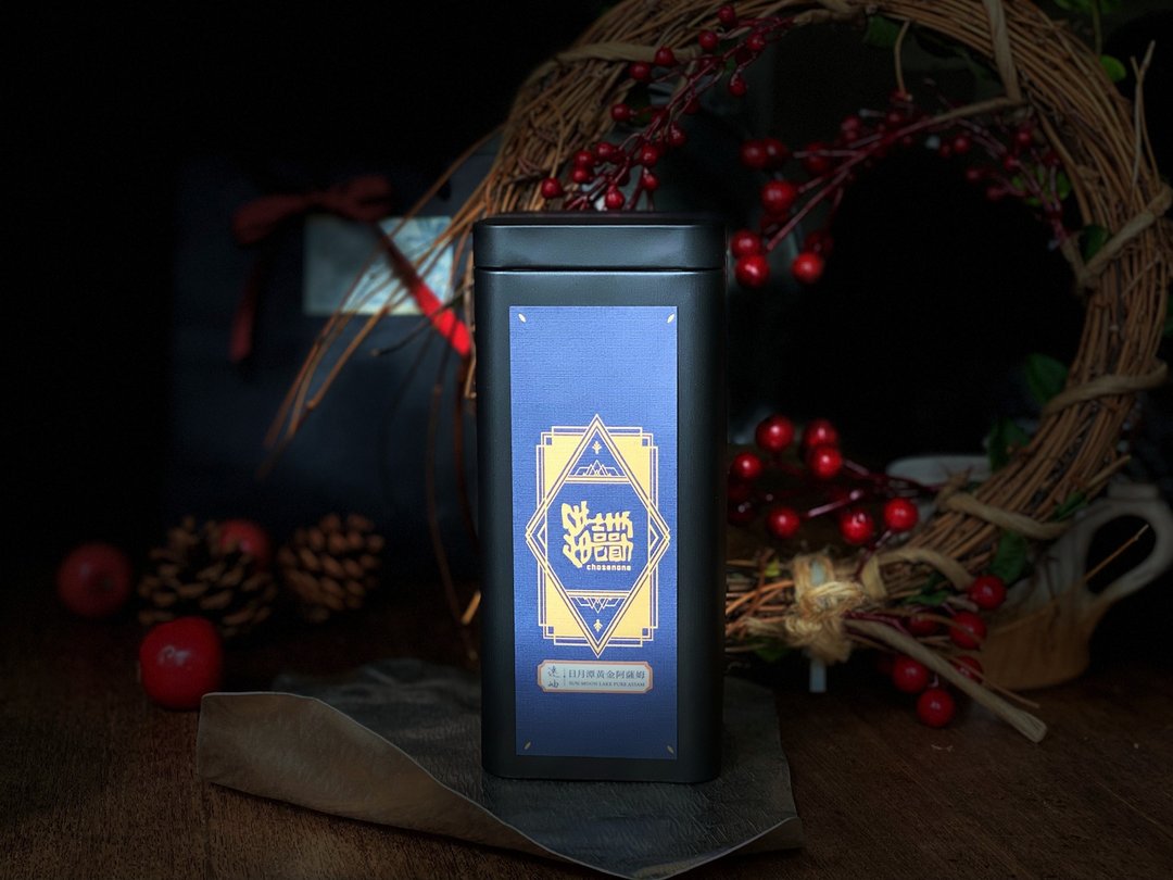远岫日月潭黄金阿萨姆红茶 75g 精致罐装 - 茶 - 新鲜食材 黑色