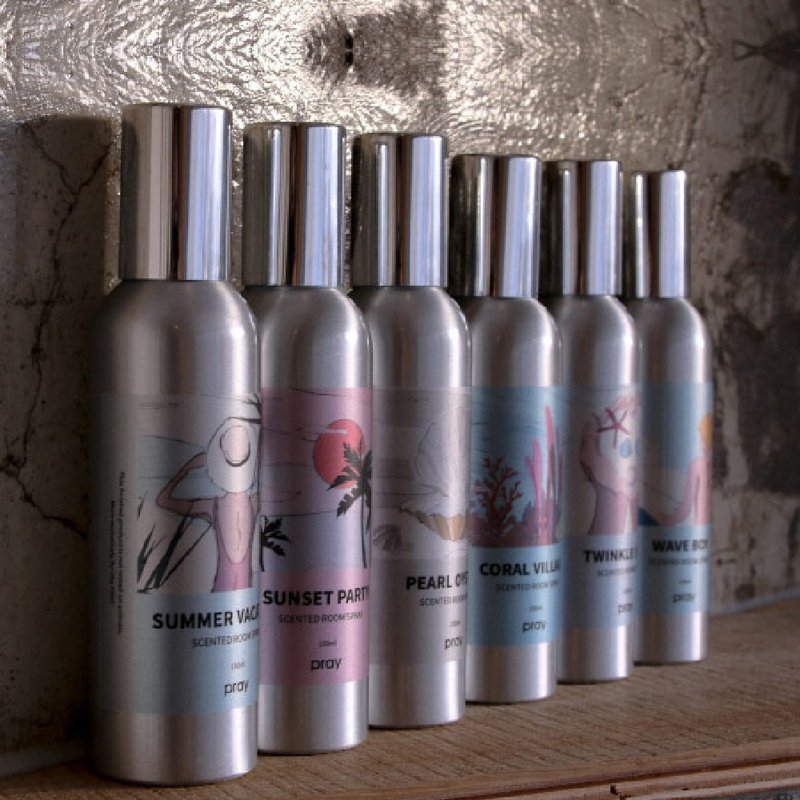 【福利展示品】韩国 PRAY 室内香氛喷雾-5款香味 /150ml - 香薰/精油/线香 - 其他金属 多色