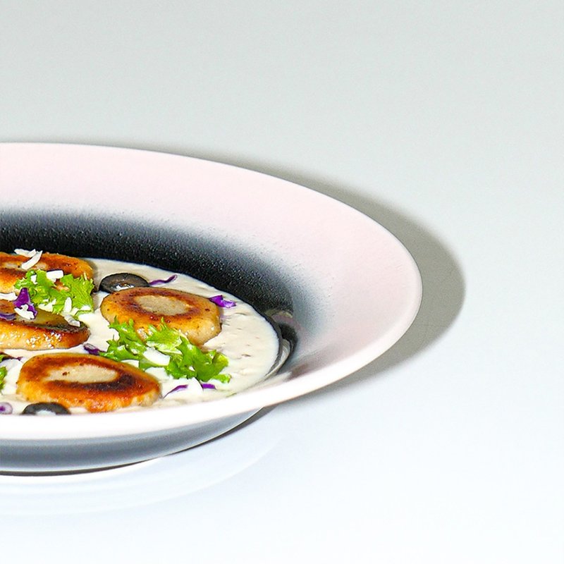 雾碗21:00（黑/粉） - 碗 - 陶 粉红色